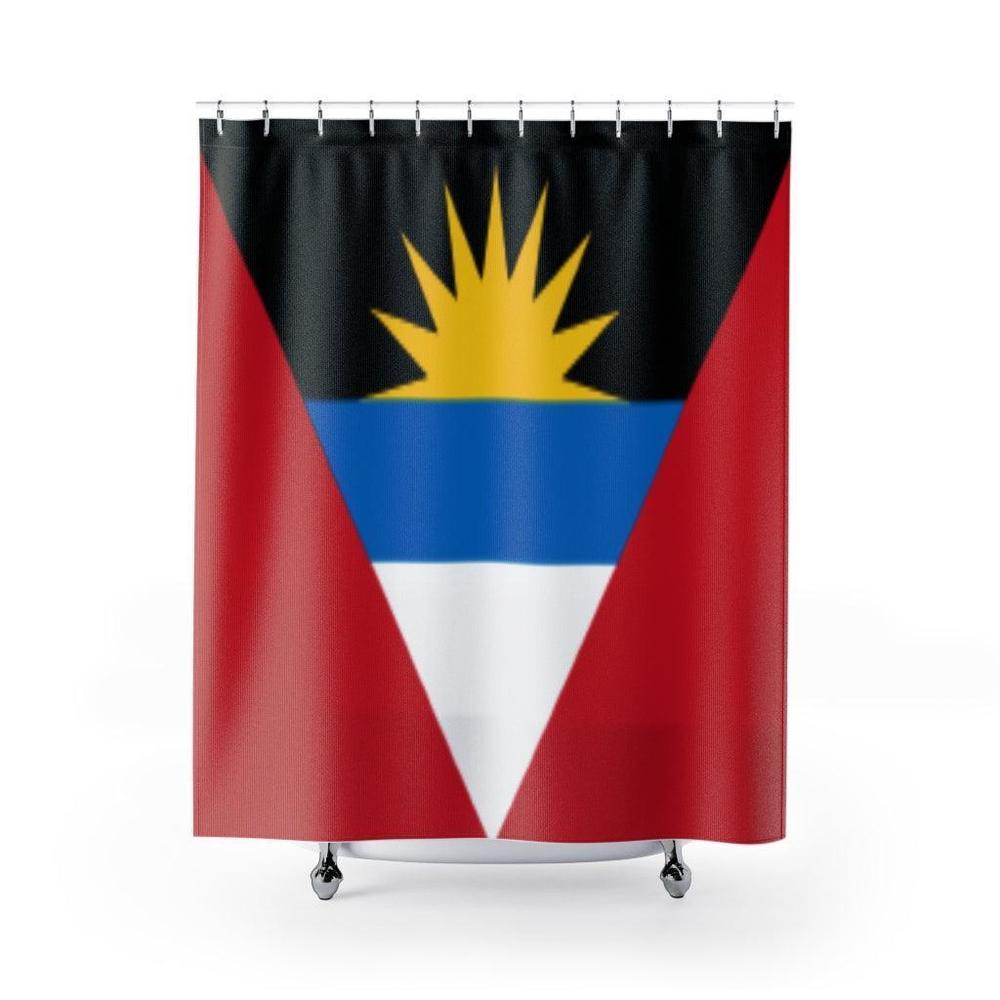 Antigua and Barbuda Stylish Design 71" x 74" Elegant Waterproof Shower Curtain f